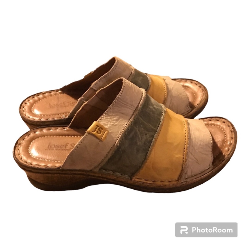 Josef Seibel Catalonia 64 Size 38 7.5 Mules